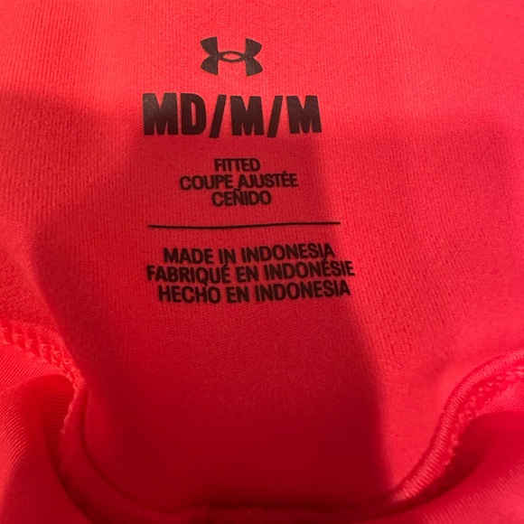 Under Armour Athletic Shorts Lightweight Moisture-Wicking Bright Coral - Picture 3 of 3